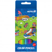 Карандаши цветные, 12 шт. Hot Wheels