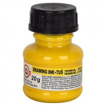 Тушь для черчения, 20г.,, желт.