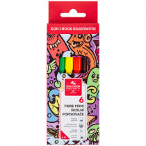 Фломастеры Teenage, 6 цветов, картон.уп.