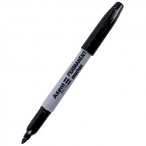Маркер перманентний, круглий наконечник 1мм. D2606, чорн.