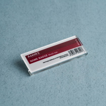 Бейдж акриловый на шпильке 4513 (65х22мм)