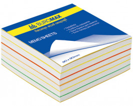 Блок для записи клееный 90*90*40мм., "Радуга" Блок для записи клееный 90*90*40мм., "Радуга"