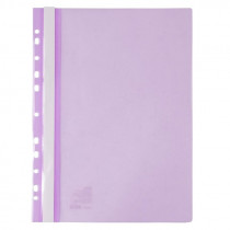 Скоросшиватель с прозрачным верхом и перфорацией, А4, сиренев.