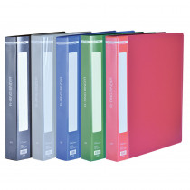 Папка А4, 25мм., 2 кільця, пластик, асорті