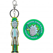 Набір бейдж на липучці та підвіска «Rick and Morty», 2 шт., 3010 RM (rm24-3010)