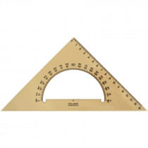 Треугольник 45/177, с транспортиром, бесцветный