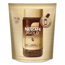 Кофе растворимый Nescafe Gold 50г. в пакете (8445290992628)