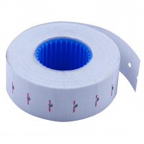 Етикет-стрічка 22*12мм., прямокутні, внутрішня намотка, 1000шт./рул., 10рул/уп., біл.