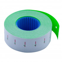 Етикет-стрічка 22*12мм., прямокутні, внутрішня намотка, 1000шт./рул., 10рул/уп., зелен.