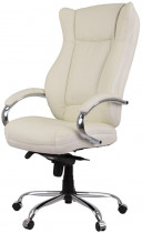 Кресло для руководителя Бадалона CH MB (Кожа LC-F), беж.