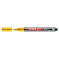 Маркер для маркировки любых поверхностей, термостойкий e-791n, 1-2мм., желтый