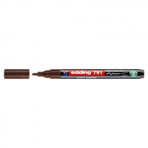 Маркер для маркировки любых поверхностей, термостойкий e-791n, 1-2мм., коричневый