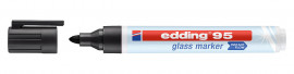 Маркер Glass для скляних дошок e-95, круглий наконечник 2-3мм., чорн.