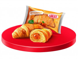 Круасанчик з Абрикосовим наповнювачем в індивідуальній упаковці, 1,44кг. (32*45г.)