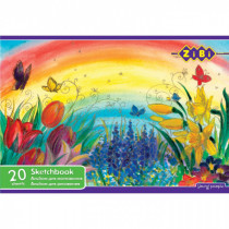 Альбом для малювання 20арк., скоба, 100г/м.кв.