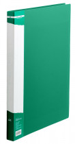 Папка со скоросшивателем и карманом 18мм., пластик, зелен.