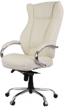 Крісло для керівника Бадалона CH MB (Шкіра Lux LC-W), біл.