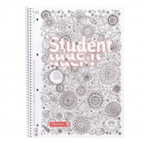 Коледж-блок А4 Premium, клітинка, 80 арк., Zenart flowers