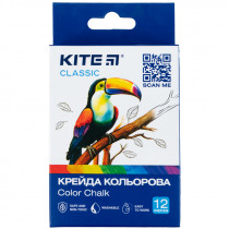 Крейда кольорова, 12 шт. Kite Classic