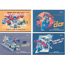 Зошит для малювання, 12 арк., скоба, софт тач + УФ лак, «Transformers»