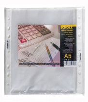 Файл матовый А5, 40мкм., верхний разрез 100шт./уп. , прозр.