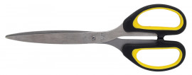 Ножиці 21см, цільнометалеві з гумовими вставками