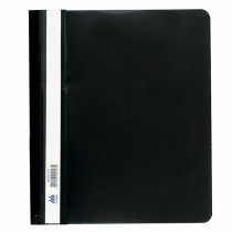 Скоросшиватель с прозрачным верхом А5, черн.