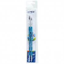 Набір із 2-х пензлів, поні круглі 4, 8, в пеналі, Kite Classic