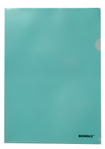 Папка-уголок прозрачная глянцевая, толщина 180мкм., зелен.