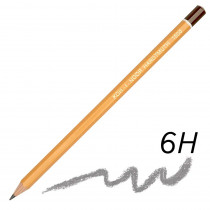 Олівець простий графітний для креслення та графічних робіт 1500 6H