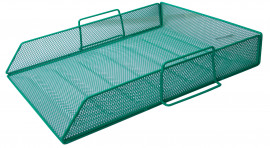Лоток горизонтальний металевий, зелен.