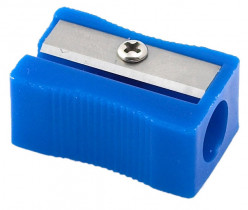 Точилка пластиковая прямоугольная, ассорт.