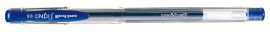 Гелева ручка Uni-ball Signo fine 0,7мм., корпус прозор., ст. син.