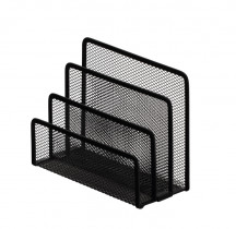 Подставка для писем металлическая, черн.