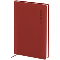 Ежедневник 2026 Classic Palermo, 145*210, слп/т красный