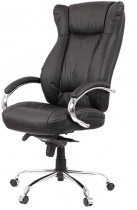 Кресло для руководителя Бадалона CH MB (Кожа LC-A), черн.