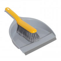 Набір для прибирання приміщень: щітка з м'яким ворсом та совком для сміття (11702)