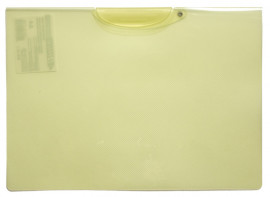 Папка с клипом А4, пластик, толщина 450мкм., ассорт.