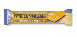 Шоколад "Millennium Blonde Coconut" пористый белый и молочный, 25г.