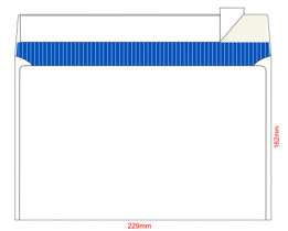 Конверт C5 (162х229) відривна стрічка, фон, 80г/м2 100шт/уп.