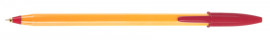 Ручка шариковая Orange, корпус оранж., стержень красн.