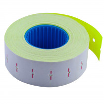 Етикет-стрічка 22*12мм., прямокутні, внутрішня намотка, 1000шт./рул., 10рул/уп., жовт.