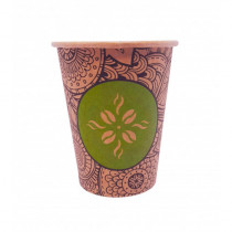 Стакани одноразові паперові 250мл., 50шт/уп., крафт з малюнком