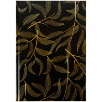 Книга обліку тверда обкладинка, офсет, 96арк., серія Waves, клітинка, чорн.