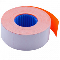 Этикет-лента 26*16мм., прямоугольная, внутренняя намотка, 1000шт./рул., 10рул/уп., оранж.