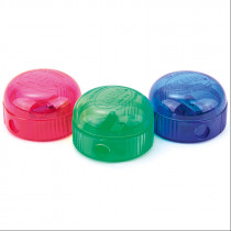 Точилка з контейнером пластикова "210K Ice"кругла , асорті
