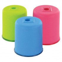 Точилка пластиковая с контейнером "POD K1 POP", ассорт.