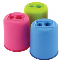 Точилка з контейнером пластикова "POD K2", подвійна, асорті