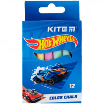 Мел цветной, 12 шт. "Hot Wheels"