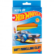 Пластилин восковой, 12 цветов, 200 г Hot Wheels-1